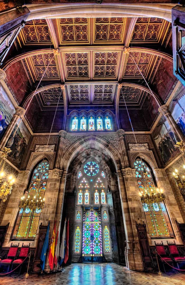 Interior Palacio de Sobrellano